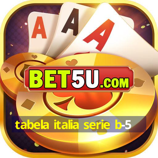 tabela italia serie b